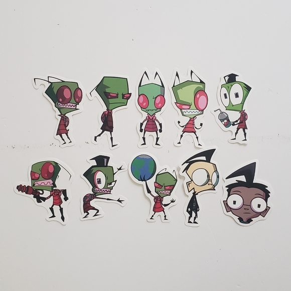 🔮3/$15 50pcs Invader Zim Stickers - Picture 4 of 7
